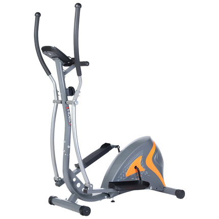 Magnetischer Crosstrainer, Grau – Heim-Fitnessgeräte