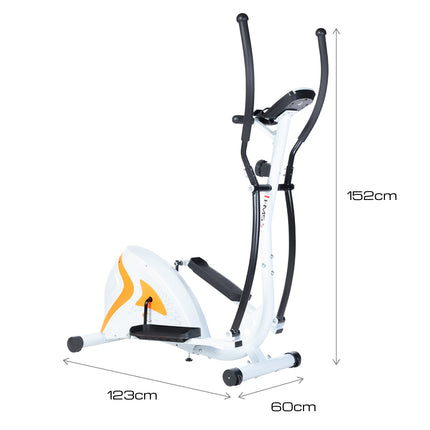 Magnetischer Ellipsentrainer, weiß, Heim-Fitnessgerät