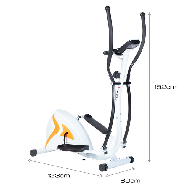 Magnetischer Ellipsentrainer, weiß, Heim-Fitnessgerät