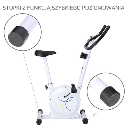 Magnetisches Ergometer, Verstellbarer Widerstand, Weiß