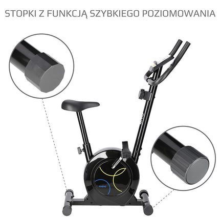 Magnetisches Heimtrainer, Schwarz, Verstellbarer Widerstand