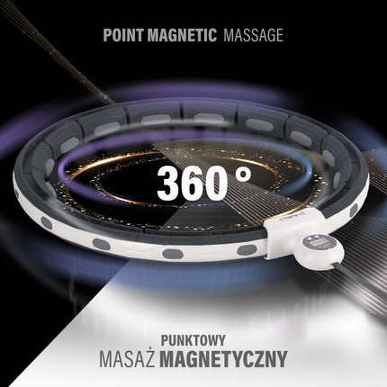 Magnetischer Hula-Hoop mit Gewicht, Zähler und Taillenstütze