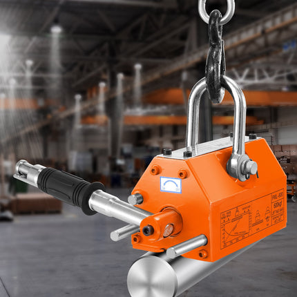 Magnetic Lifter 1320 lb, Permanent Lifting Magnet, Release