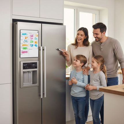 Magnetic Meal Planner Board for Fridge, Wipe-Clean Surface