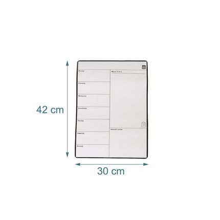 Magnetic Meal Planner Board for Fridge, Wipe-Clean Surface