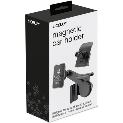Magnetický držák na telefon pro Tesla Model X, Y, 3, S na obrazovku + palubní desku