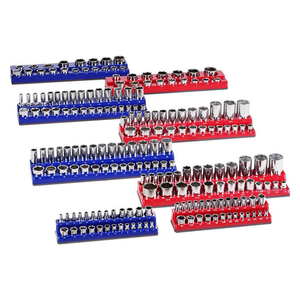Magnetic Socket Organizer Set, 8-Piece, Holds 199