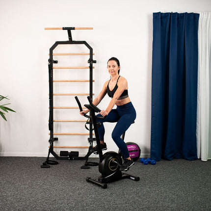 Magnetic Stationary Bike, Adjustable Resistance, Black