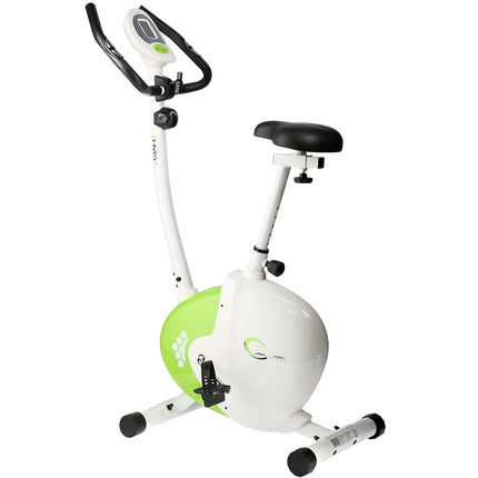 Magnetisches Heimtrainer-Fahrrad, Weiß-Grün, Heimfitness