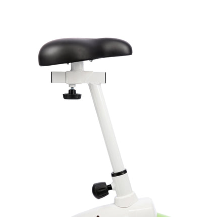 Magnetisches Heimtrainer-Fahrrad, Weiß-Grün, Heimfitness