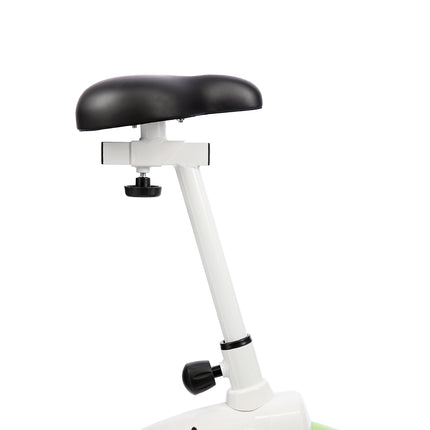 Magnetisches Heimtrainer-Fahrrad, Weiß-Grün, Heimfitness