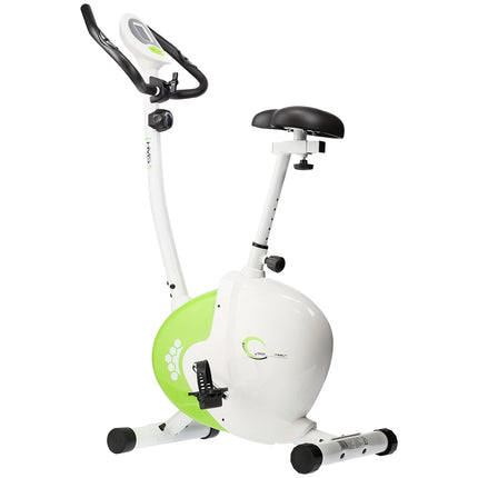 Magnetisches Heimtrainer-Fahrrad, Weiß-Grün, Heimfitness