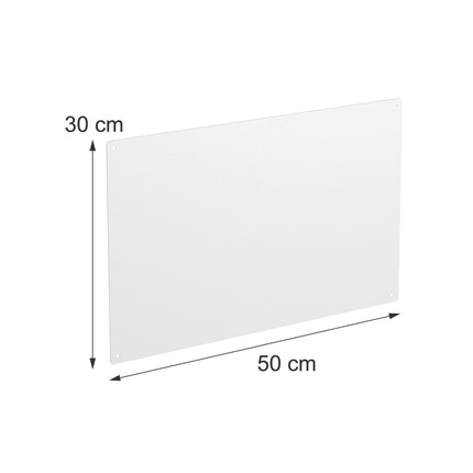 Magnetic Steel White Board, 50x30 cm, Wipe-Clean Surface