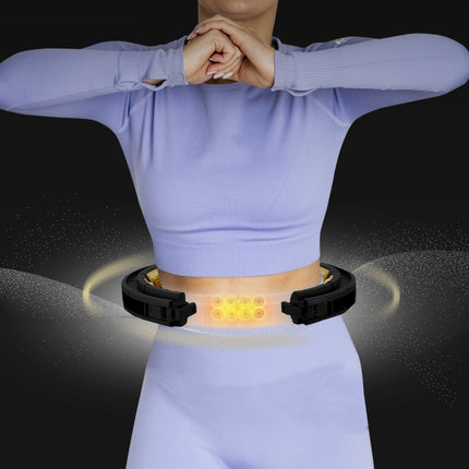 Magnetischer Gewichts-Hula-Hoop mit Zähler, Schwarz/Gold