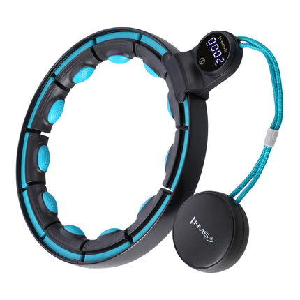 Magnetischer Smart Hula Hoop mit Zähler, Schwarz/Türkis