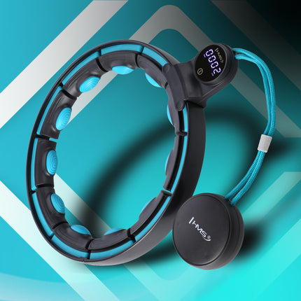 Magnetischer Smart Hula Hoop mit Zähler, Schwarz/Türkis