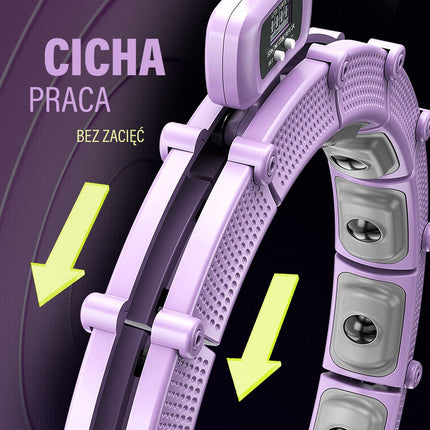 Magnetic Weighted Hula Hoop with Counter, Violet
