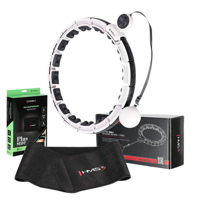 Magnetischer Gewichteter Hula-Hoop mit Zähler & Taillenstütze