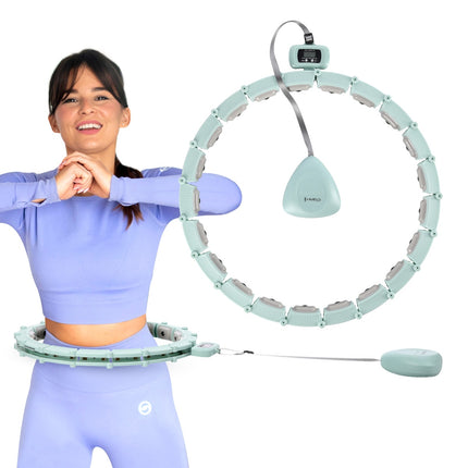 Magnetic Weighted Hula Hoop with Counter & Waist Support