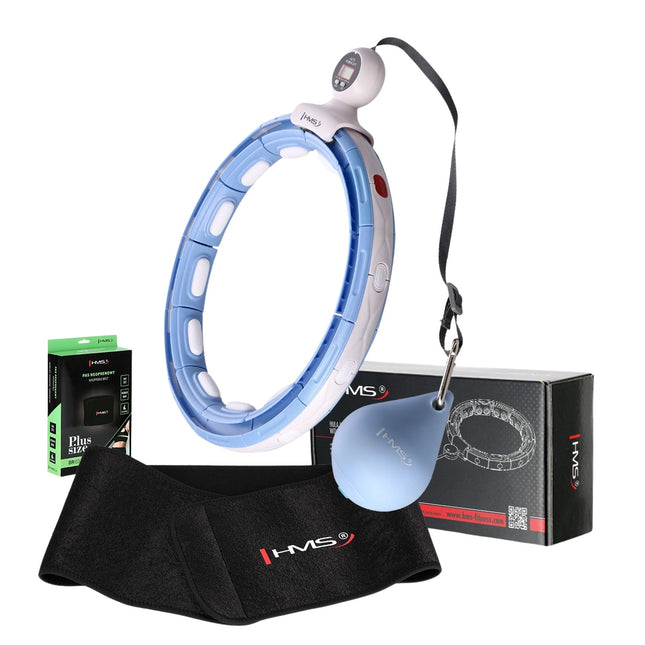 Magnetický zátěžový hula hoop s počítadlem a oporou pasu