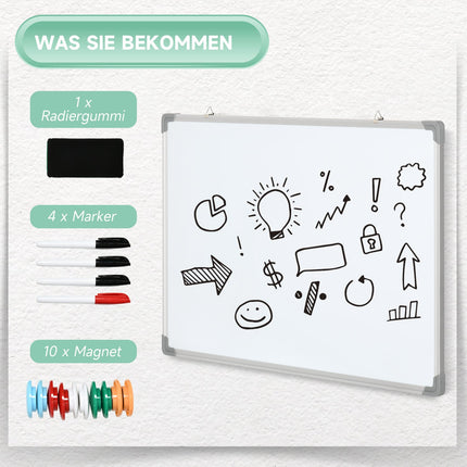 Magnetische trocken abwischbare Weißwandtafel mit Zubehörset
