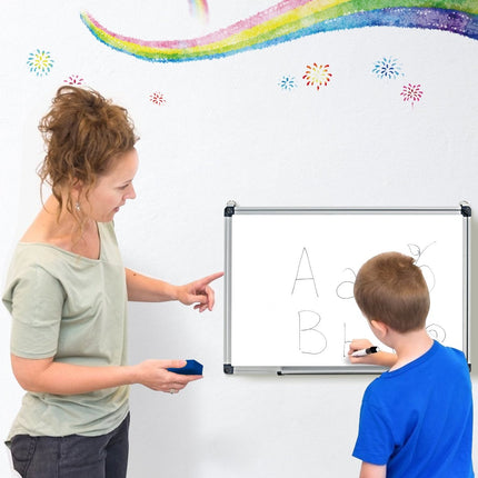 Magnetische Wandtafel mit abnehmbarer Ablageschale, 50 x 35 cm