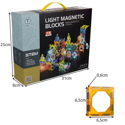 Magnetbausteine - Spur 83 Stück. Kruzzel 22684 