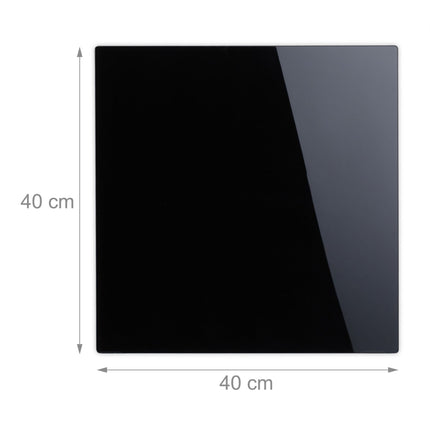 Magnettafel aus schwarzem Glas