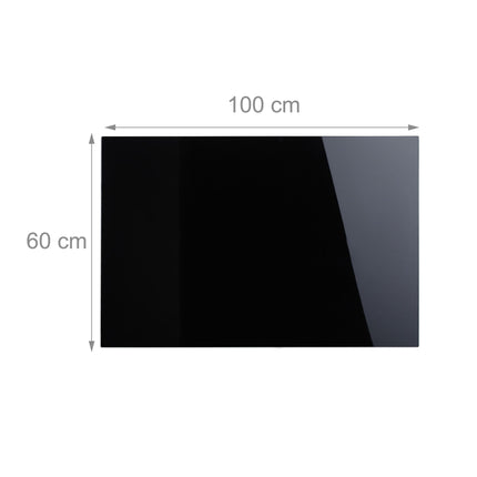 Magnettafel aus schwarzem Glas