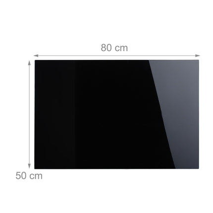 Magnettafel aus schwarzem Glas