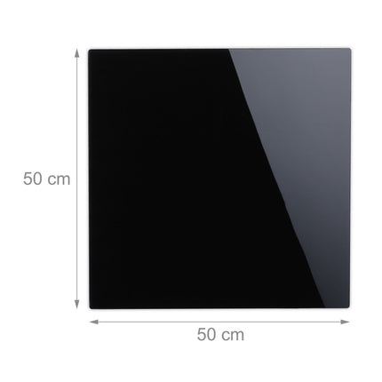 Magnettafel aus schwarzem Glas