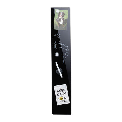 Magnetic board in black glass
