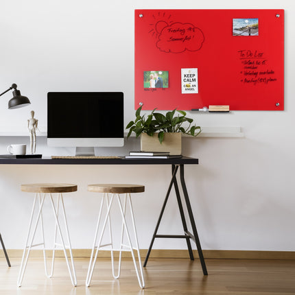 Magnetic glass board