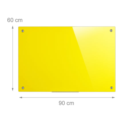 Magnetic glass board