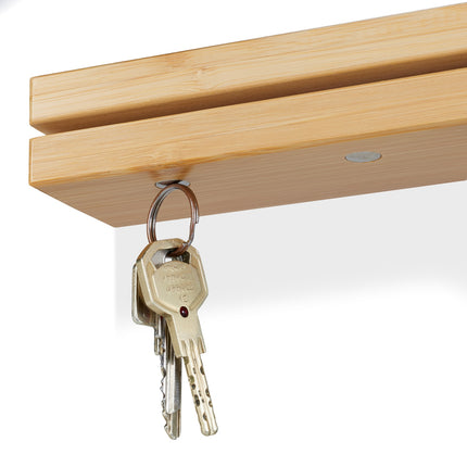 Magnetic key board with shelf