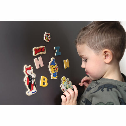 Magnetische Buchstaben und Zahlen