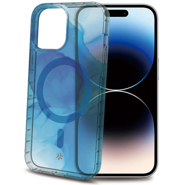 Magshades TPU-Abdeckung MagSafe iPhone 15 Pro Blau