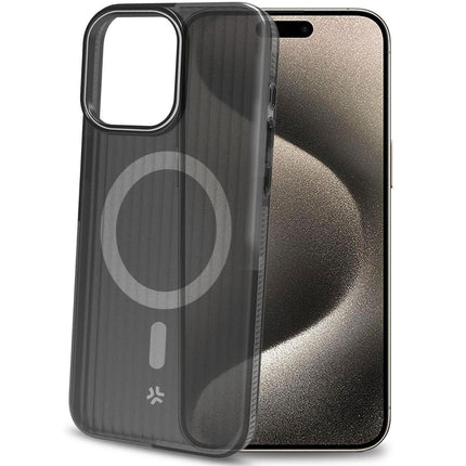Magsuit MagSafe kompatible Hülle iPhone 16 halbtransparent Schwarz