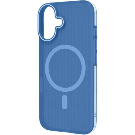 Magsuit MagSafe kompatible Hülle iPhone 16 halbtransparent Blau