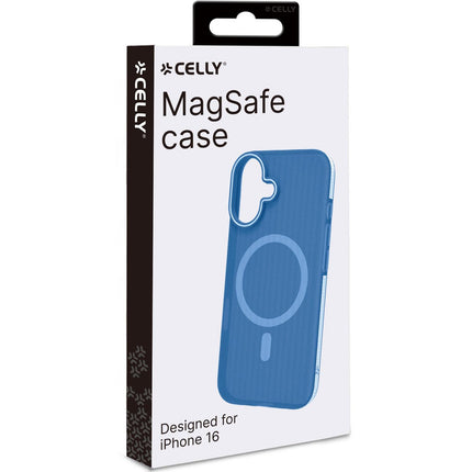 Magsuit MagSafe kompatible Hülle iPhone 16 halbtransparent Blau