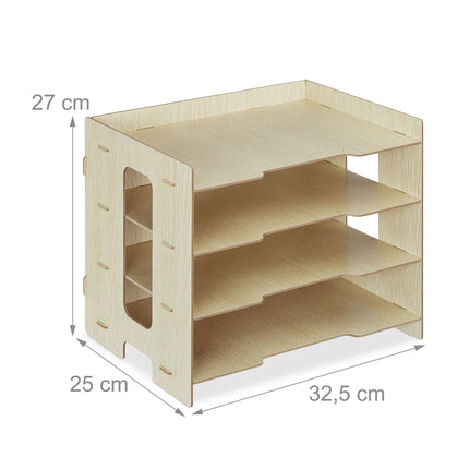 Mailbox in MDF with 3 compartments
