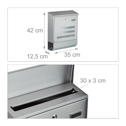 Mailbox stainless steel