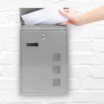 Mailbox with 3 square viewing windows