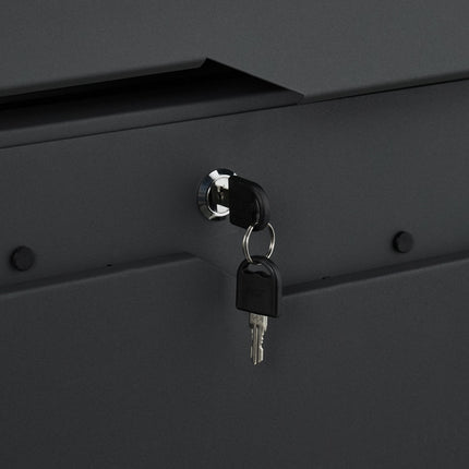 Mailbox with Newspaper Holder – Modern Design, Secure Lock