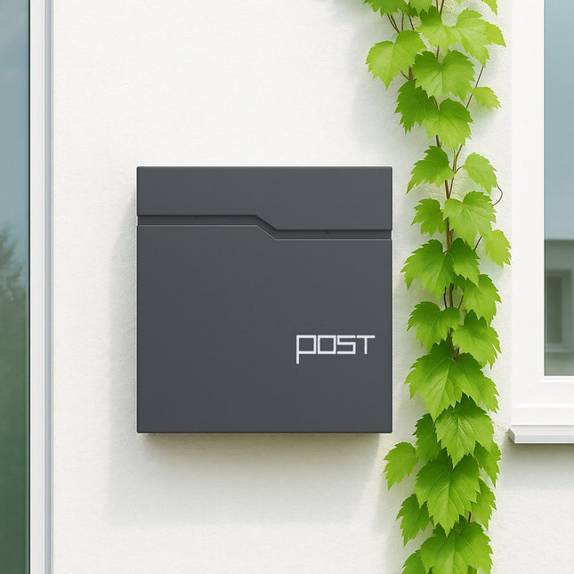 Briefkasten mit Zeitungsfach – Modernes Design, sicheres Schloss