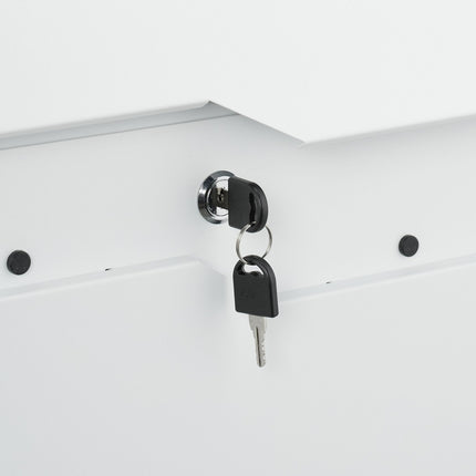 Briefkasten mit Zeitungsfach – Modernes Design, sicheres Schloss