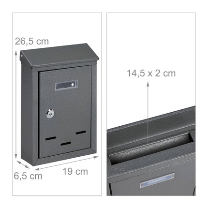 Mailbox with nameplate