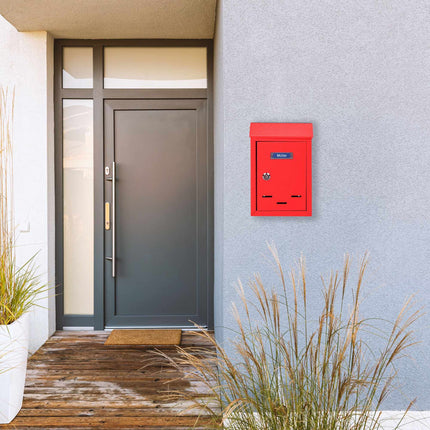 Mailbox with nameplate
