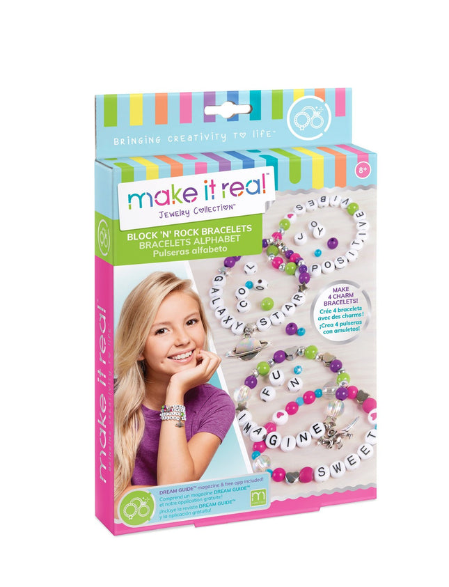 Make It Real Charm Bracelets Diy Kit "Block & Rock"