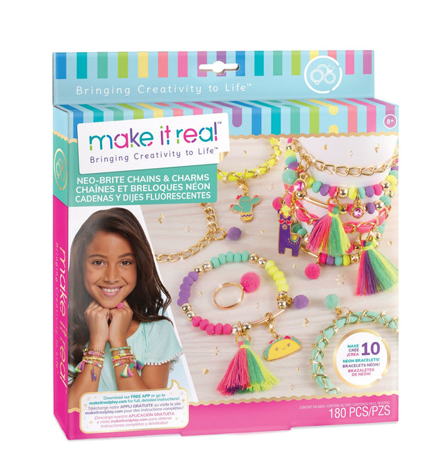 Make It Real Diy Chains And Charms Set "Neo-Brite"